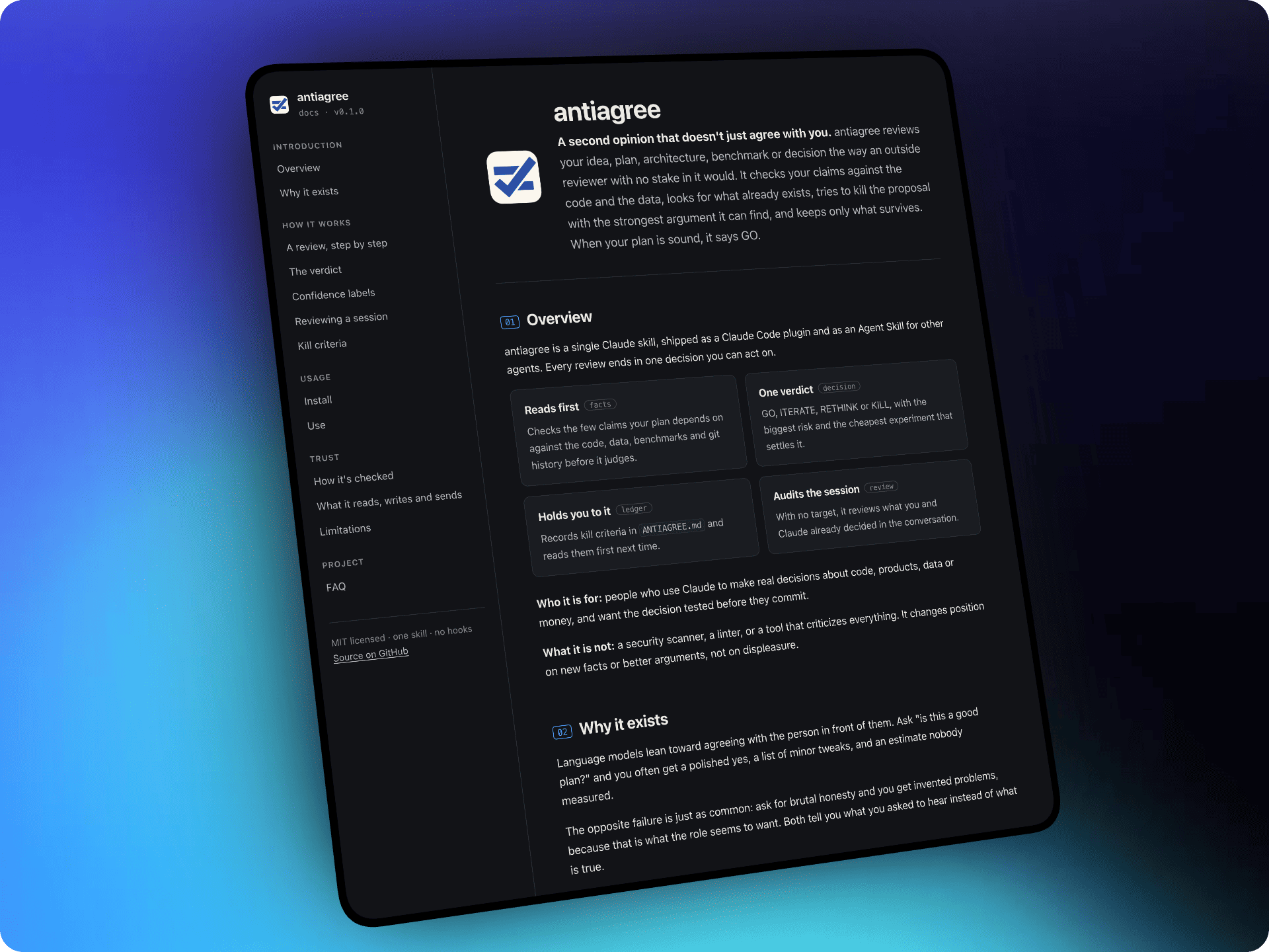 ☑️ Antiagree [Claude Code Plugin - Agent Skill - Evals]